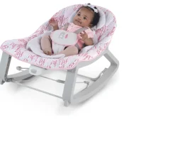 Ken Black Ingenuity Keep Cozy 3-in-1 Grow with Me Bounce & Rock Seat - Lily| Nursery Furniture & Bedding|Baby Play