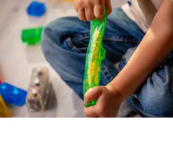 Ken Black Jelly Blox - Stash & Stack Storage Case| Building & Vehicle Toys