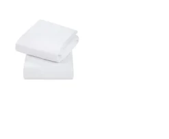 Ken Black Jersey Cotton Fitted Sheets for Cot and Cot Bed 72x140x17cm - White| Nursery Furniture & Bedding