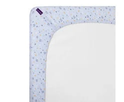 Ken Black Jersey Cotton Fitted Sheets for Cot and Cot Bed 72x140x17cm - Blue| Nursery Furniture & Bedding
