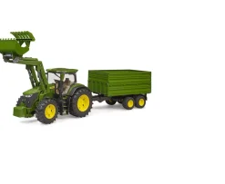 Ken Black John Deere 7R 350 with Frontloader & Tipping Trailer| Farm Model Vehicles & Playsets