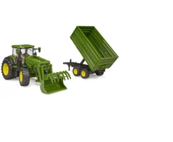 Ken Black John Deere 7R 350 with Frontloader & Tipping Trailer| Farm Model Vehicles & Playsets