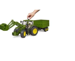 Ken Black John Deere 7R 350 with Frontloader & Tipping Trailer| Farm Model Vehicles & Playsets