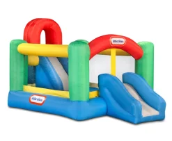 Ken Black Jump 'n Double Slide Bouncer| Bouncy Castle & Inflatables