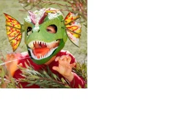 Ken Black Jurassic World Dilophosaurus Dinosaur Mask| Action Figures & Playsets