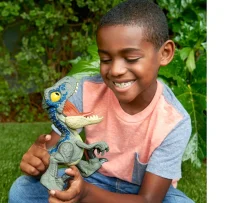 Ken Black Jurassic World Mega Roar: Blue the Velociraptor Dinosaur Toy| Action Figures & Playsets