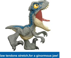 Ken Black Jurassic World Mega Roar: Blue the Velociraptor Dinosaur Toy| Action Figures & Playsets