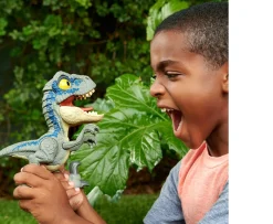 Ken Black Jurassic World Mega Roar: Blue the Velociraptor Dinosaur Toy| Action Figures & Playsets