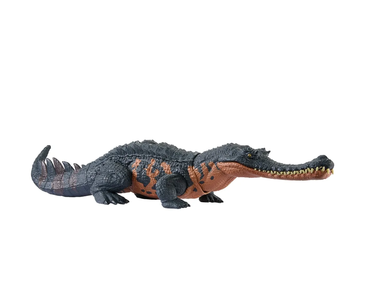 Ken Black Jurassic World Wild Roar Gryposuchus Dinosaur Figure| Action Figures & Playsets