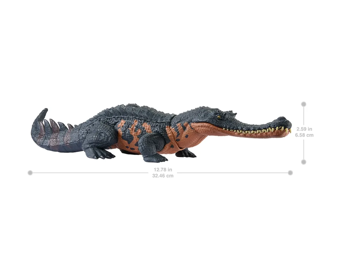 Ken Black Jurassic World Wild Roar Gryposuchus Dinosaur Figure| Action Figures & Playsets
