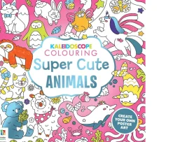 Ken Black Kaleidoscope Square Colouring Books: Super Cute Animals| Books