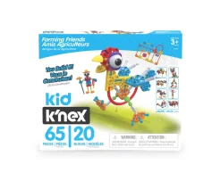 Ken Black Kid K'NEX - Farmin' Friends 61 Pc/ 20 Model Building Set| Preschool & Electronic Learning