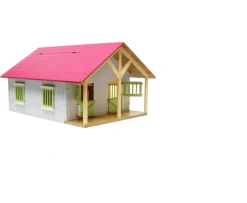 Ken Black Kids Globe 1:24 Wooden Horse Stable Set| Farm Model Vehicles & Playsets