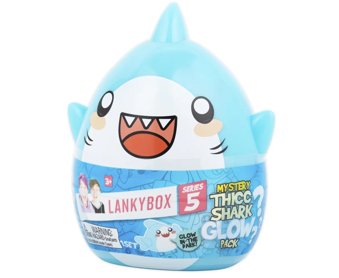 Ken Black Lankybox Mystery Thicc Shark Glow Pack| Action Figures & Playsets