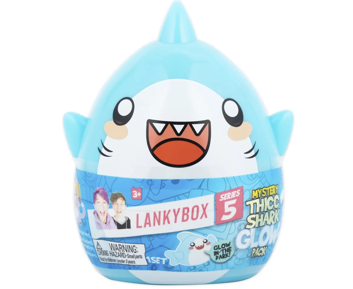 Ken Black Lankybox Mystery Thicc Shark Glow Pack| Action Figures & Playsets