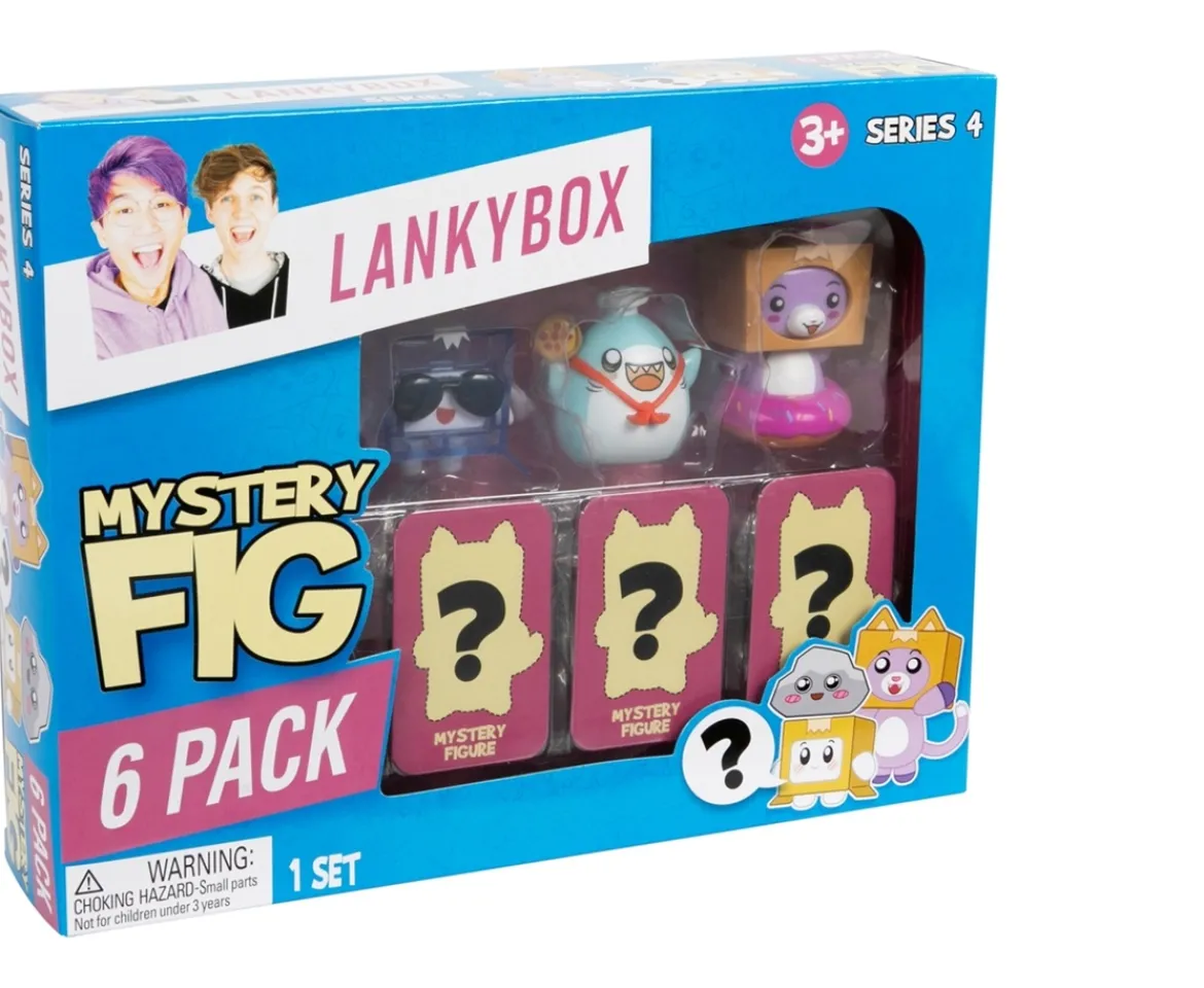 Ken Black Lankybox Series 4 Mystery Figure 6 Pack Assortment| Action Figures & Playsets