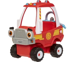 Ken Black Let’s Go Cozy Coupe™ Fire Station Playset with Fire Truck Mini Push and Play Vehicle for Tabletop or| Preschool & Electronic Learning