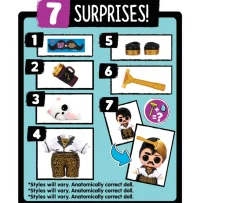 Ken Black L.O.L Surprise! Boy Doll with Surprise Dolls and 7 Surprises Assortment| LOL|Dolls & Dollhouses