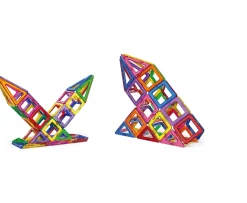 Ken Black Magnetic Shapes 50 Piece Set| Building & Vehicle Toys