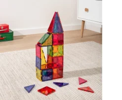 Ken Black Magnetic Tiles 40-Piece Building Set| Building & Vehicle Toys