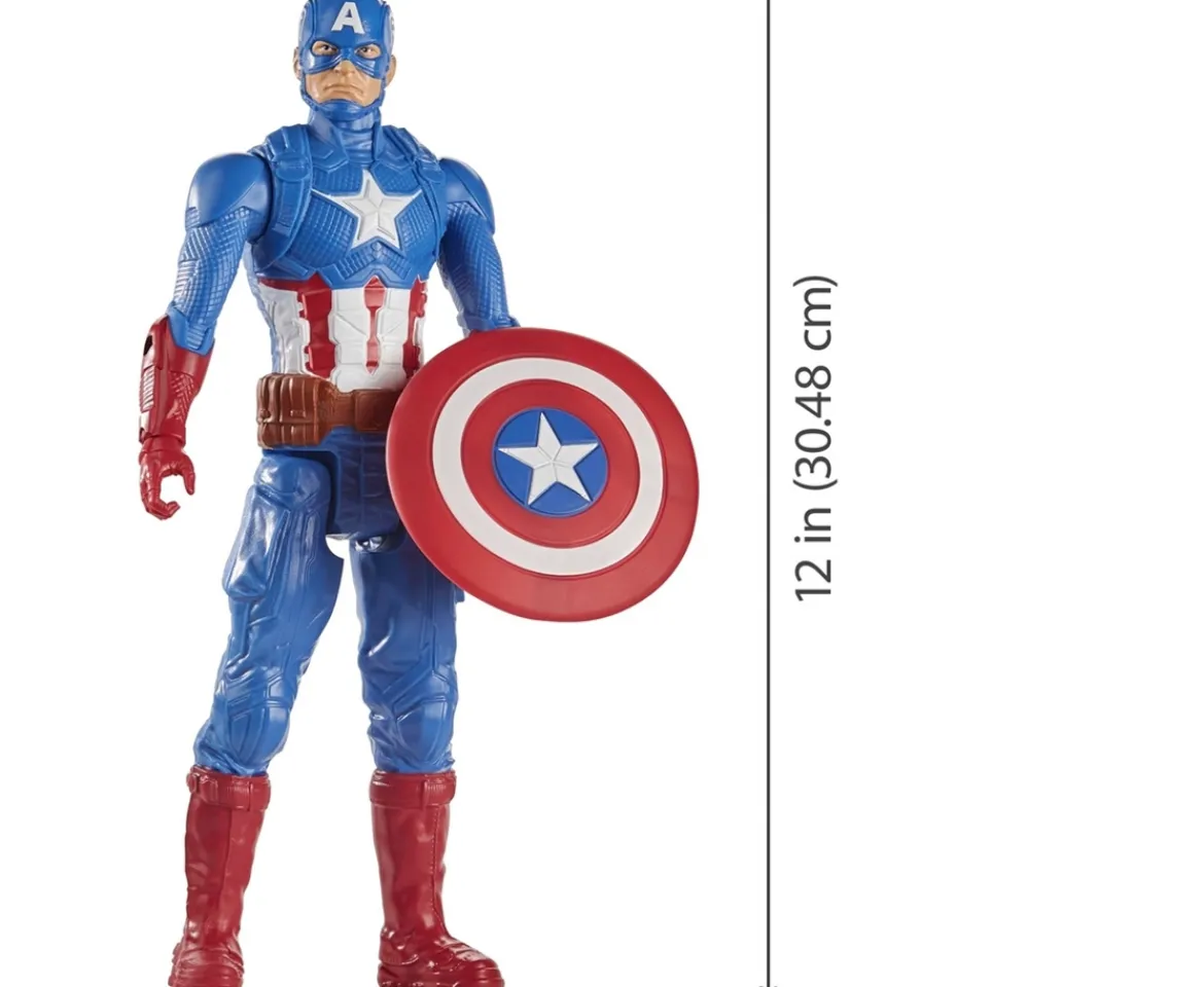 Ken Black Marvel Avengers Titan Hero Captain America| Action Figures & Playsets