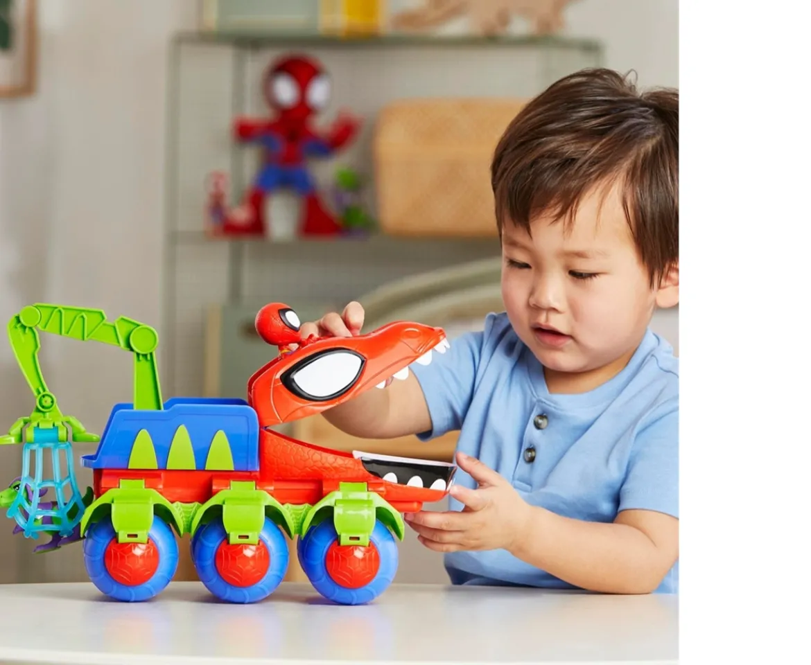 Ken Black Marvel Spidey and His Amazing Friends Dino-Webs Crawler| Action Figures & Playsets