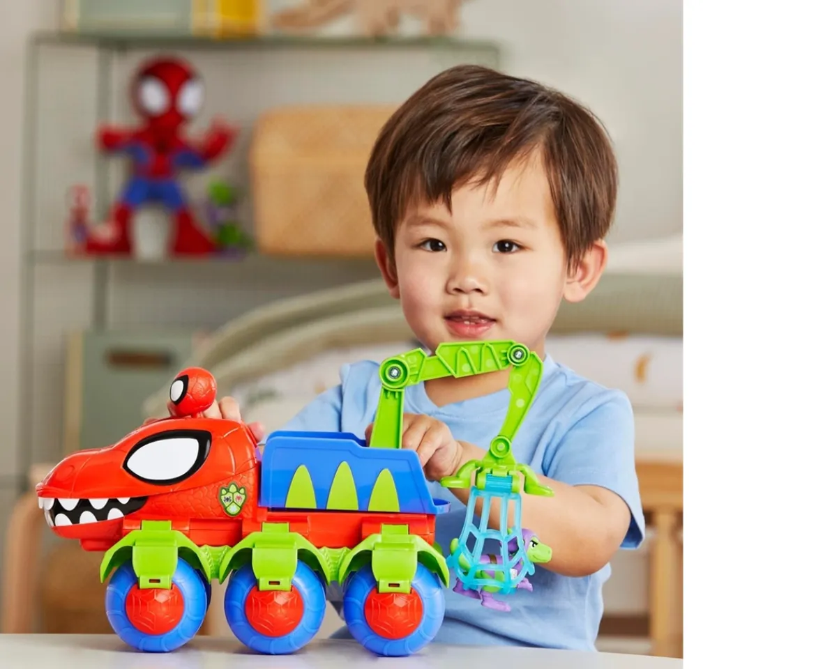 Ken Black Marvel Spidey and His Amazing Friends Dino-Webs Crawler| Action Figures & Playsets