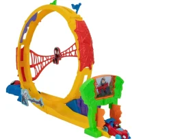Ken Black MARVEL Spidey and His Amazing Friends Amazing Metals Super Loop Track Set - 28-Inch Race Track with| Preschool & Electronic Learning|Action Figures & Playsets