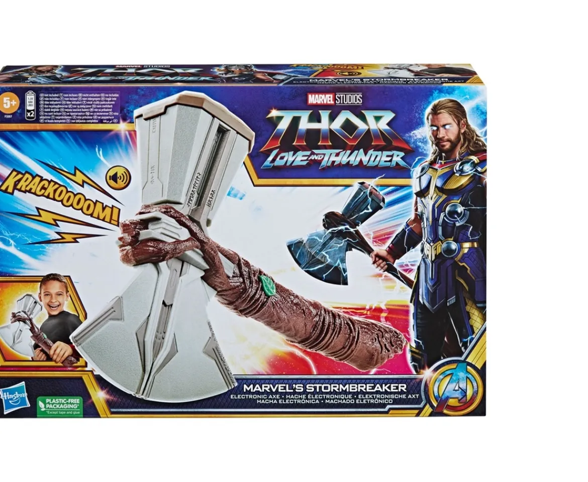 Ken Black Marvel Studios’ Thor: Love and Thunder Marvel’s Stormbreaker Electronic Axe| Action Figures & Playsets