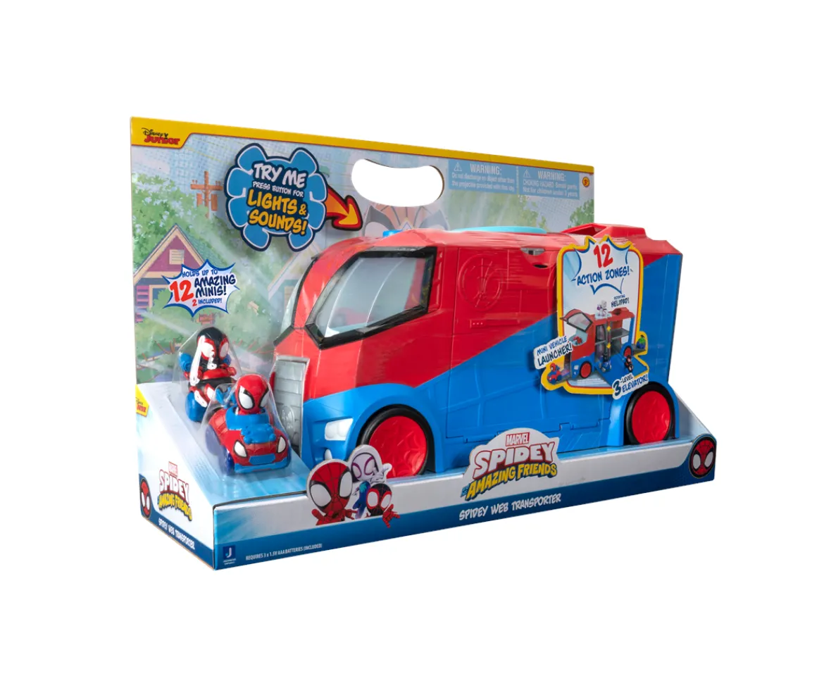 Ken Black Marvel's Spidey and his Amazing Friends Spidey Transporter| Action Figures & Playsets