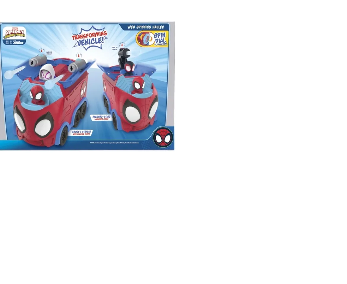 Ken Black Marvel's Spidey and His Amazing Friends Web Spinning Hauler| Action Figures & Playsets