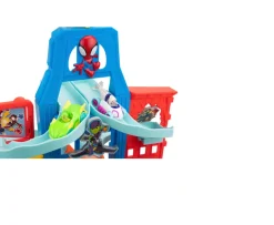 Ken Black Marvel’s Spidey and His Amazing Friends 24” Tall Amazing Metals City Track Set - Five 3-Inch Exclusi| Preschool & Electronic Learning|Action Figures & Playsets