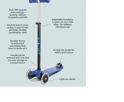 Ken Black Maxi Micro Plus Scooter Blue| Scooters