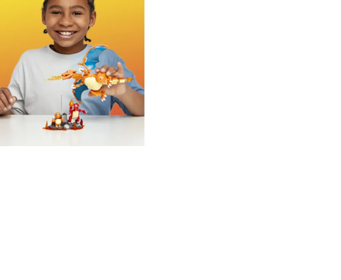 Ken Black Mega Construx Pokemon Charmander| Action Figures & Playsets