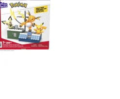 Ken Black Mega Construx Pokemon Style Picachu Evolution Set| Building & Vehicle Toys