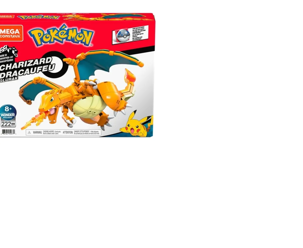 Ken Black Mega Construx Pokémon Charizard| Building & Vehicle Toys