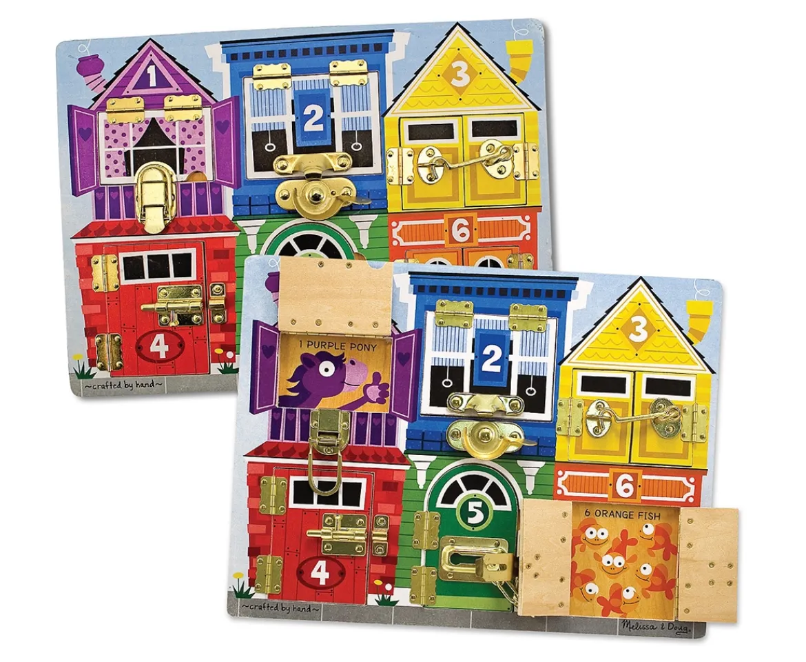 Ken Black Melissa & Doug Latches Board| Preschool & Electronic Learning