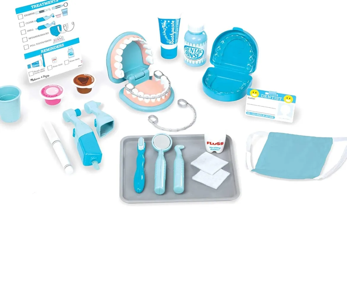 Ken Black Melissa & Doug Super Smile Dentist Kit Play Set| Preschool & Electronic Learning