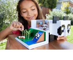 Ken Black Mine Craft Mini Hobhead Panda Play Set| Action Figures & Playsets