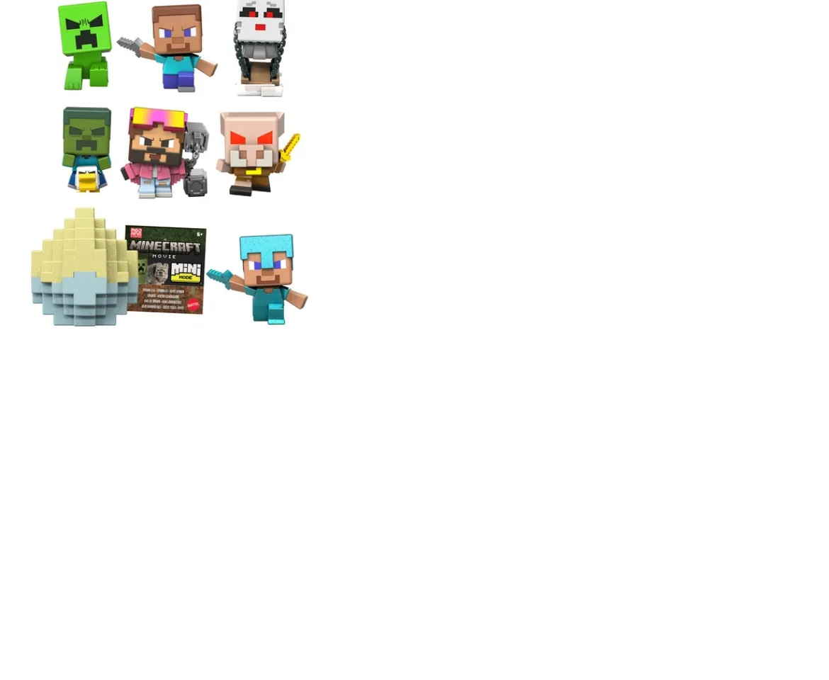 Ken Black Minecraft Mini Mode Spawn Egg Set Assortment| Action Figures & Playsets