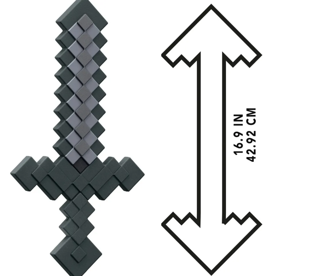Ken Black Minecraft Stone Sword Toy 42cm| Action Figures & Playsets