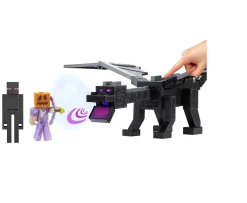 Ken Black Minecraft 15th Anniversary Ender Dragon with Steve and Enderman figures| Action Figures & Playsets