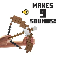 Ken Black Minecraft Ultimate Bow and Arrow Role-Play Toy with Lights & Sounds| Imaginative Play|Action Figures & Playsets