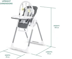 Ken Black miniuno Yumo Plus2 2-in-1 High Chair| Highchairs