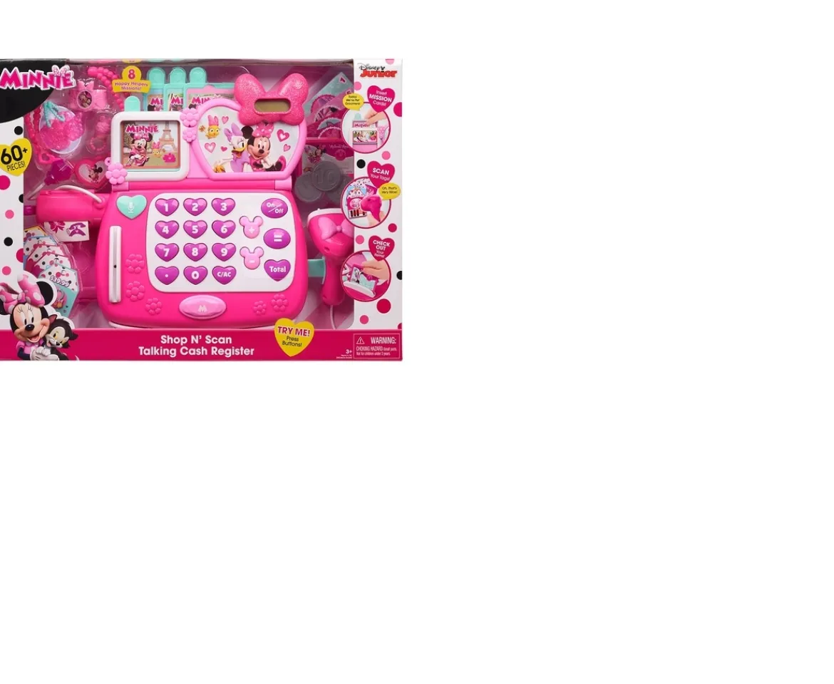 Ken Black Minnie's Shop N' Scan Talking Cash Register| Preschool & Electronic Learning