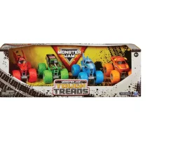 Ken Black Monster Jam 1:64 4 Pack Tough Treads| Action Figures & Playsets