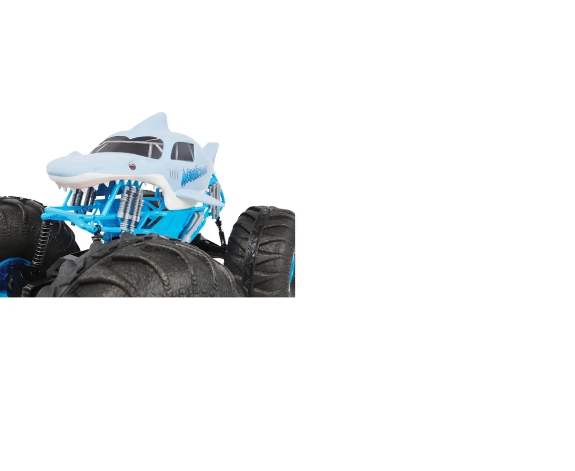 Ken Black Monster Jam 1:6 Mega Megalodon All-Terrain Remote Control Monster Truck| Action Figures & Playsets