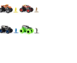 Ken Black Monster Jam, Die-Cast Vehicle, Ruff Crowd Series, 1:64 Scale - Styles Vary| Action Figures & Playsets