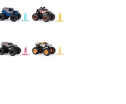 Ken Black Monster Jam, Die-Cast Vehicle, Ruff Crowd Series, 1:64 Scale - Styles Vary| Action Figures & Playsets