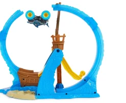 Ken Black Monster Jam Megalodon Loop of Doom Stunt Playset| Building & Vehicle Toys
